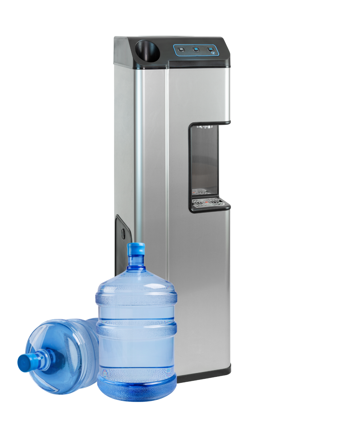 Cosmetal Aquality cooler shown with bottled-water configuration