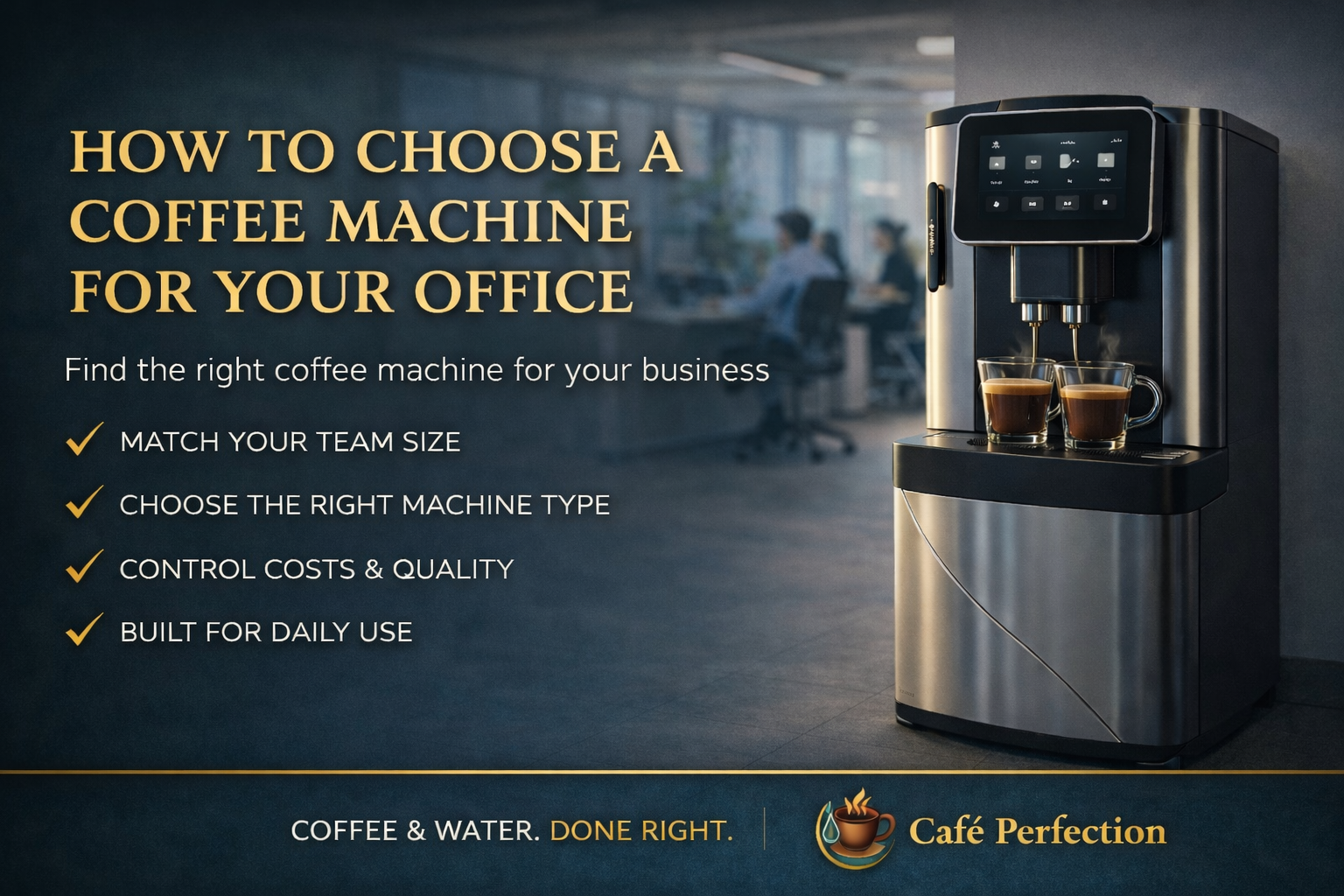 How to Choose a Coffee Machine for Your Office