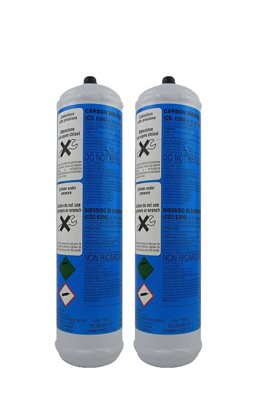 AA First disposable CO2 cylinders; two-pack shown