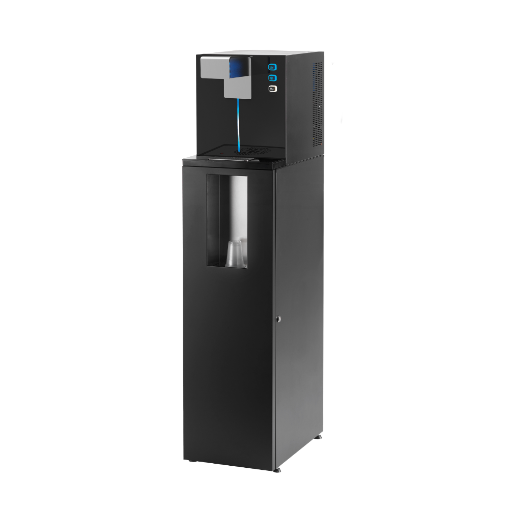 Hi Class base cabinet shown with a Hi Class water cooler installed; cooler sold separately