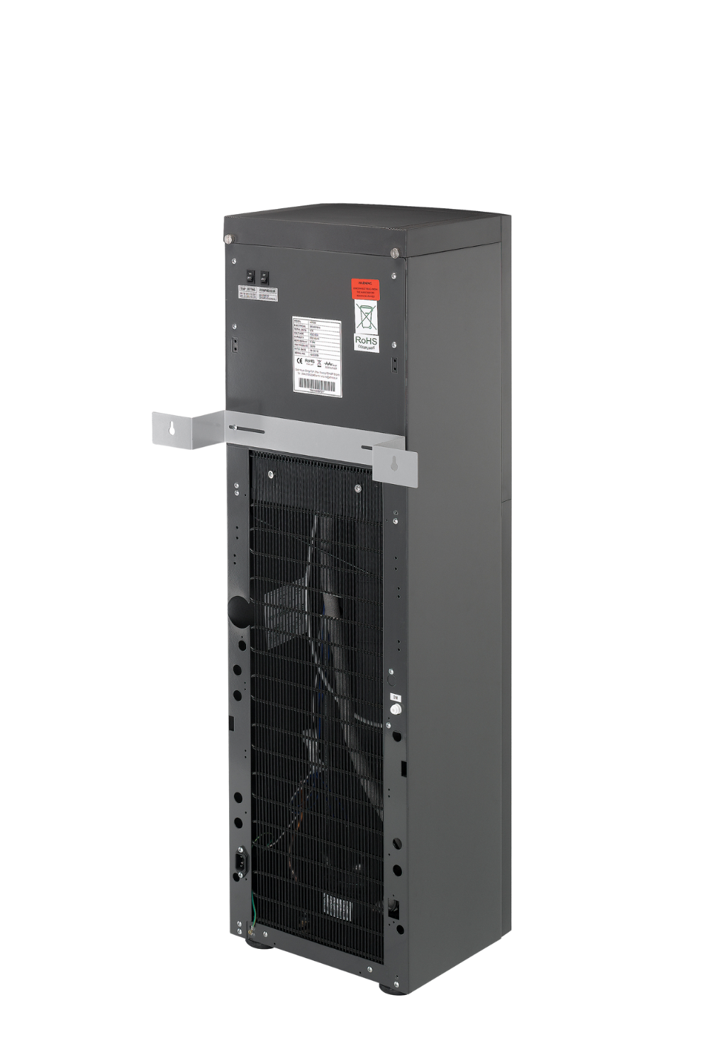 Wall bracket shown fitted to a water cooler; cooler not included