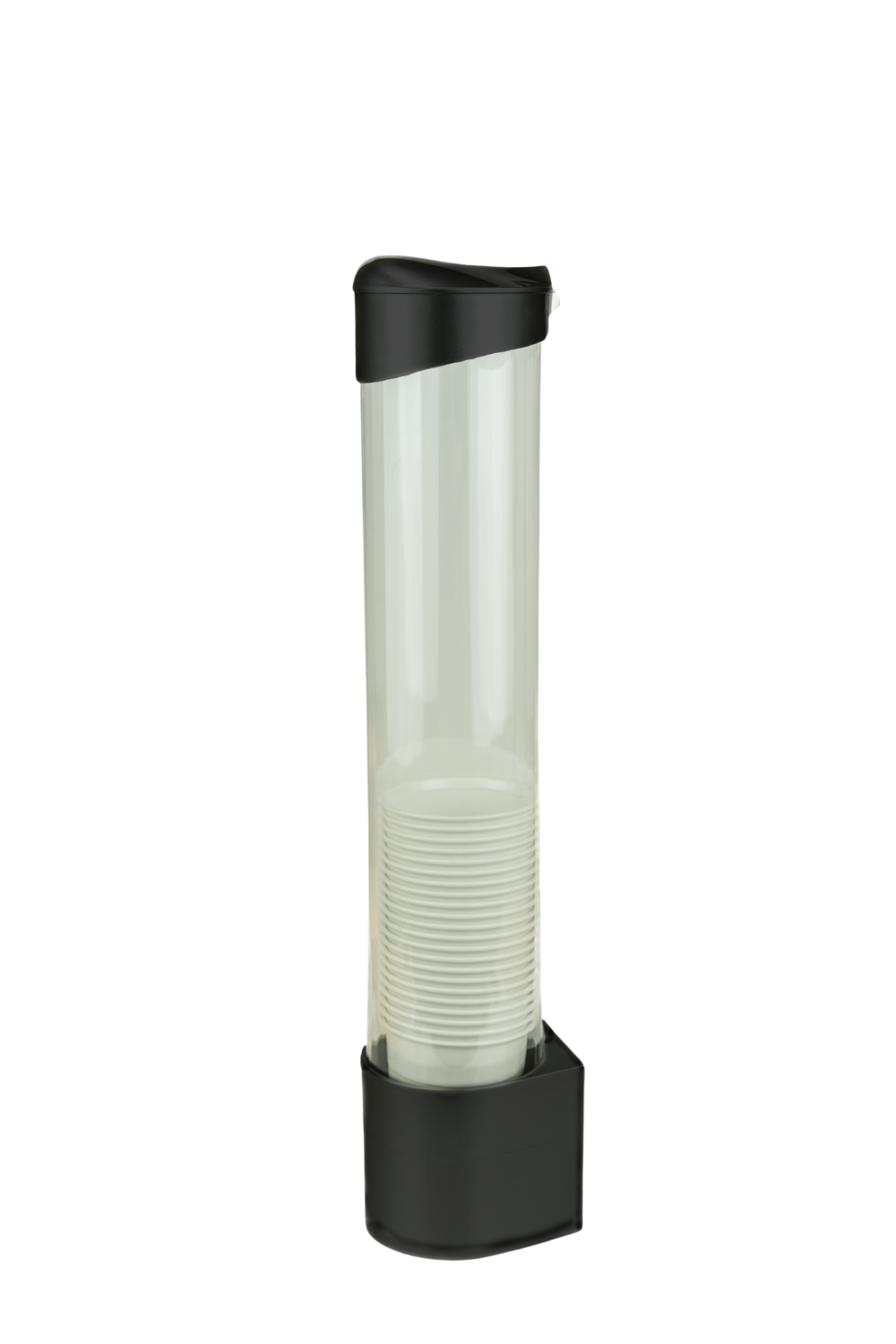 Screw-mounted cup holder in black