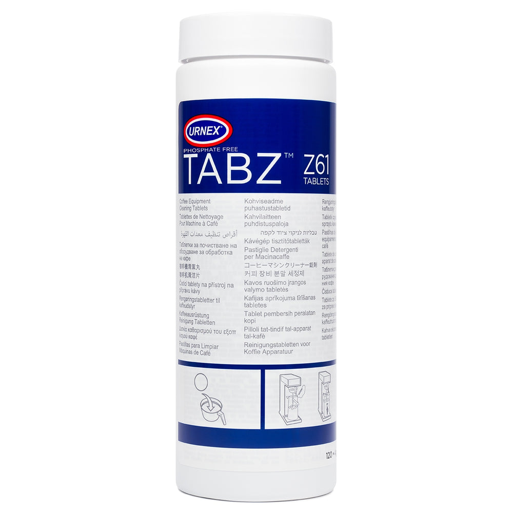 Urnex Tabz Z61 coffee equipment cleaning tablets, 120 tablets
