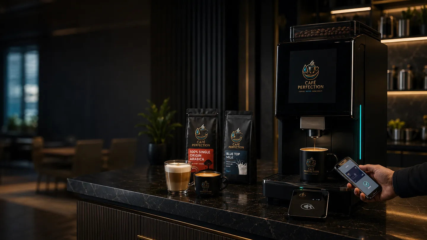 Café Perfection workplace coffee and cashless payment planning