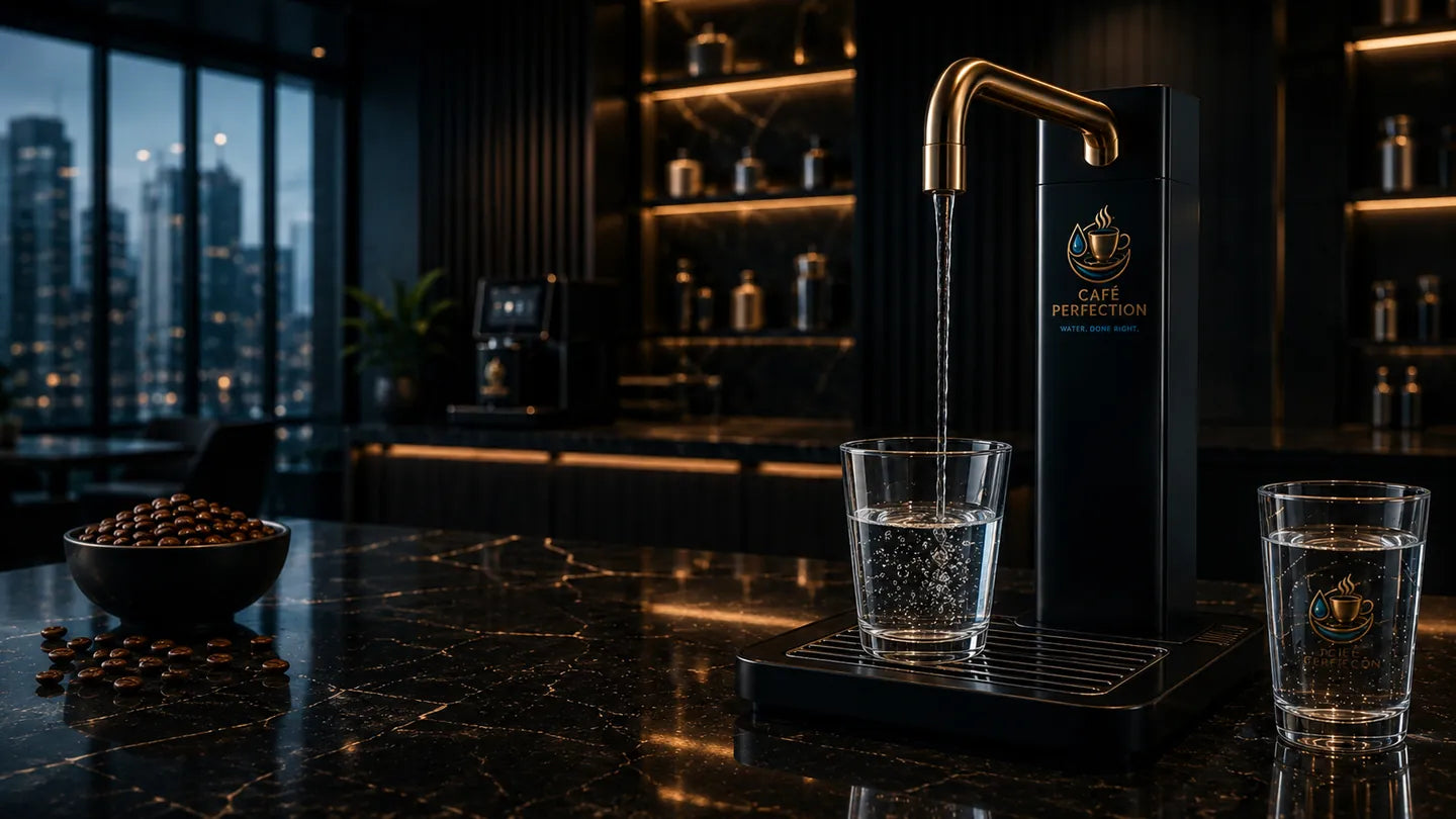 Hot water and taps — illustrative setting
