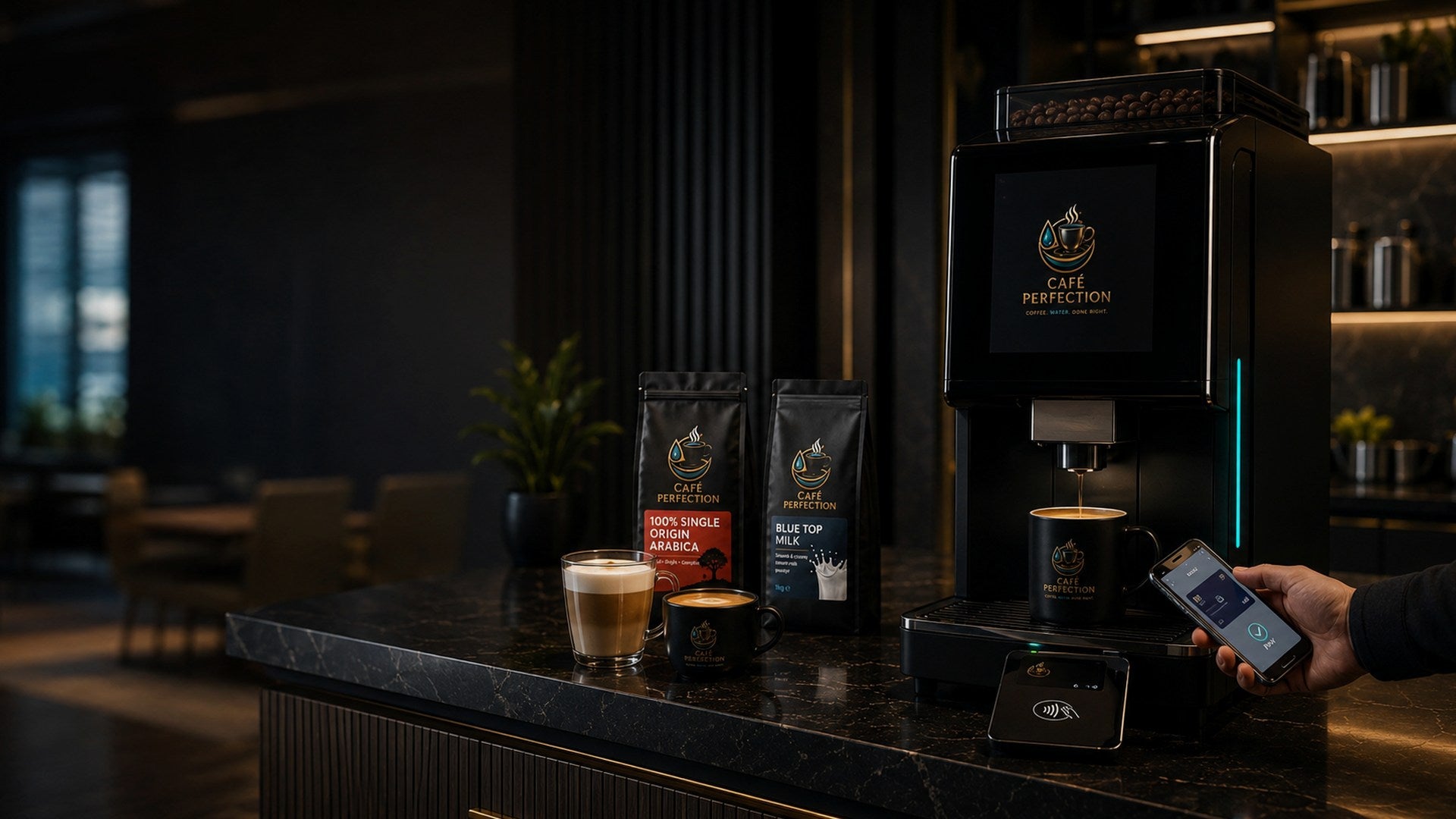 Workplace cashless coffee planning