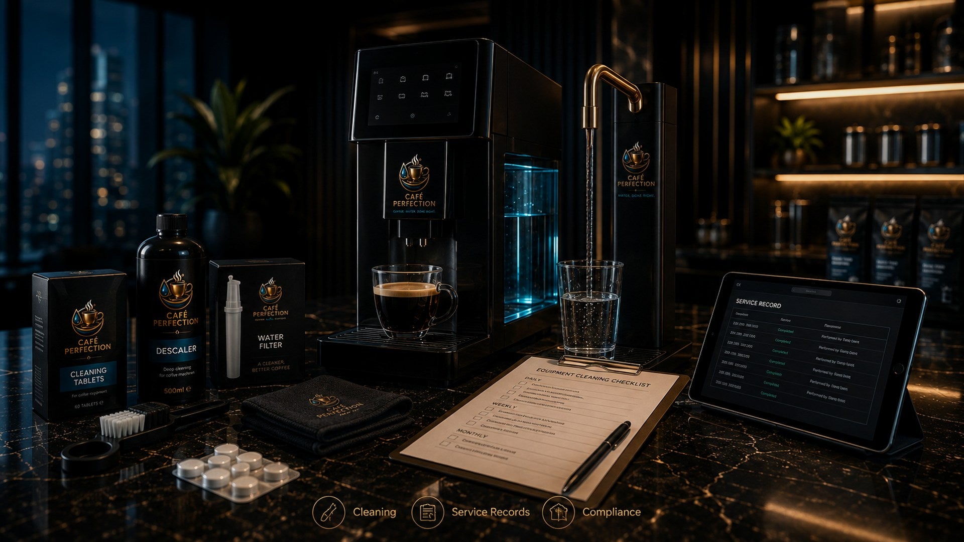 Compatible coffee equipment cleaning products
